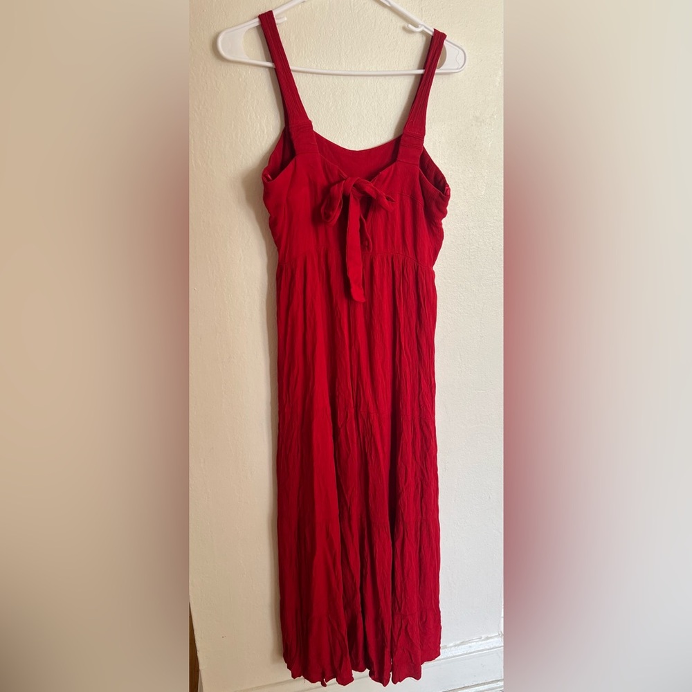Knox Rose Maxi Red Dress Size Medium - Picture 4 of 5